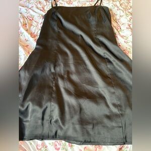 2/35$🍓⭐️ Sleek Black Satin Slip Dress